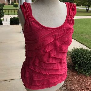 5/$20 Pink ruffled shirt